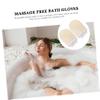 GANAZONO 2Pcs Loofah Shower Gloves Soft Body Exfoliating Gloves for Deep Clean Smooth Skin Reusable Bath Scrubbers for Daily Use view 3