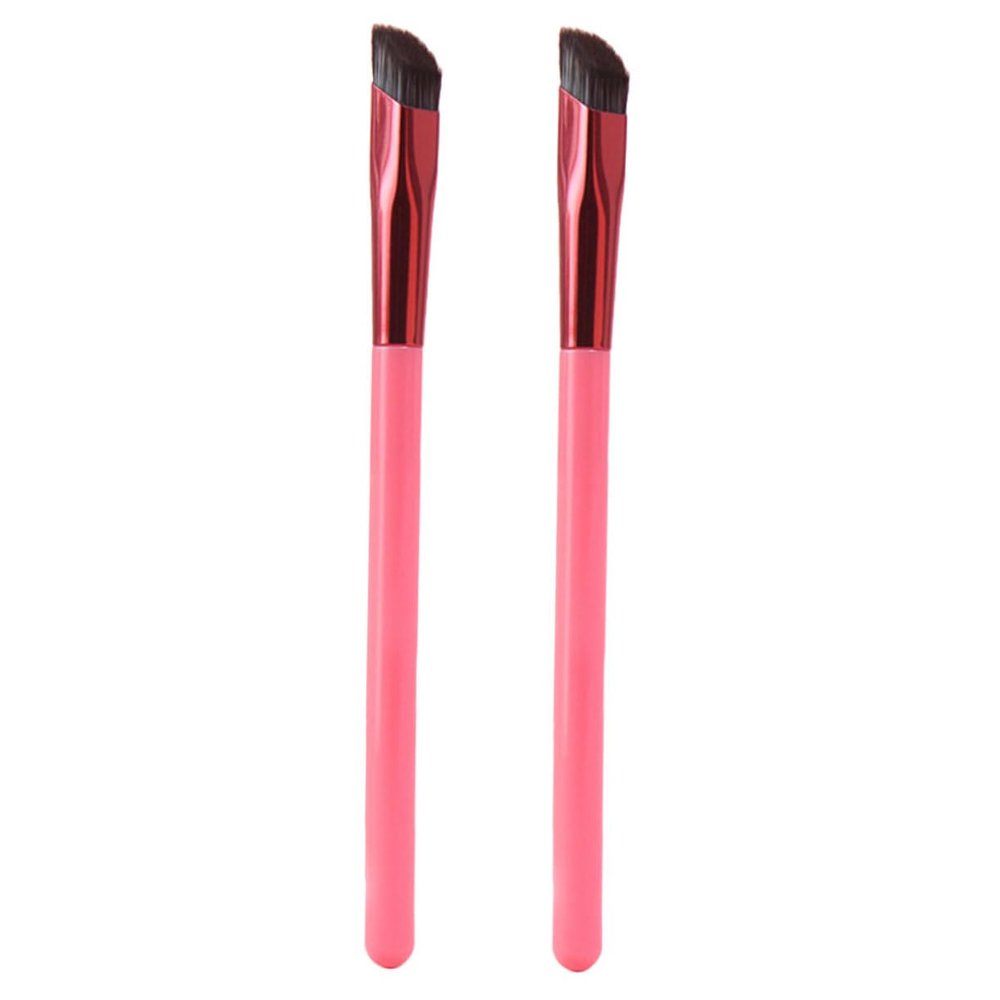 Ipetboom 2Pcs Angled Eyebrow Brush Kit for Makeup Square Concealer Brush for Women for Eyebrow Shaping and Cosmetic Application