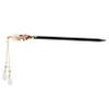 MUCKLILY Wooden Hair Chopsticks for Women Vintage Hair Sticks with Tassel for Parties Cosplay and Weddings Durable Wood and Jade Hair Accessories for Elegant Hair Buns view 1