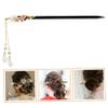 MUCKLILY Wooden Hair Chopsticks for Women Vintage Hair Sticks with Tassel for Parties Cosplay and Weddings Durable Wood and Jade Hair Accessories for Elegant Hair Buns view 4