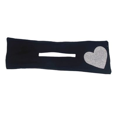 DECHOUS Rhinestones Heart Hair Bun Maker Tool 1 Piece Heart Shaped Hair Curler for Women Easy to Use for Elegant