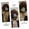DECHOUS Rhinestones Heart Hair Bun Maker Tool 1 Piece Heart Shaped Hair Curler for Women Easy to Use for Elegant view 3