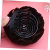 DECOMELODY 1Pc Flower Design Synthetic Hair Updo Clip Durable Chignon Jaw Clip for Women Dark Brown Hair Bun Accessory for Creating Elegant Hairstyles view 2