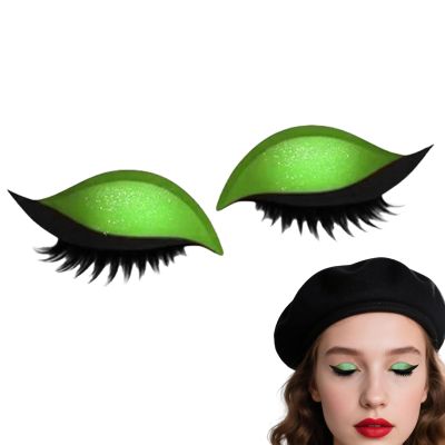 2-in-1 Reusable Eyeshadow & Eyelash Makeup Stickers, Lazy Eye Shadow Eyelash Patch | Makeup Stencils Sticker For All Eye Shapes, 2 Pairs