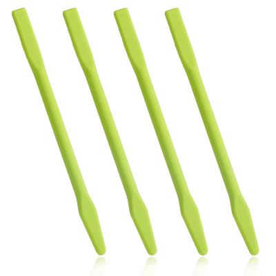 4PCS Eyebrow Wax Sticks, Silicone Eyebrow Wax Stick, Green Waxing Spatulas, Non-Stick Waxing Spatulas, Reusable Hair Removal Sticks For Home Salon and Body Use, Hard Wax-Stick