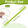 4PCS Eyebrow Wax Sticks, Silicone Eyebrow Wax Stick, Green Waxing Spatulas, Non-Stick Waxing Spatulas, Reusable Hair Removal Sticks For Home Salon and Body Use, Hard Wax-Stick view 2