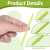 4PCS Eyebrow Wax Sticks, Silicone Eyebrow Wax Stick, Green Waxing Spatulas, Non-Stick Waxing Spatulas, Reusable Hair Removal Sticks For Home Salon and Body Use, Hard Wax-Stick view 3