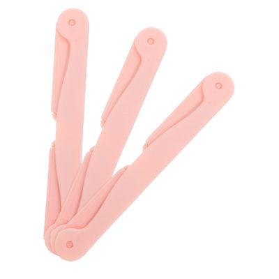 EPIGEIST 3Pcs Portable Double Head Eyebrow Trimmer Foldable Eyebrow Razor Makeup Tool for Women Lightweight Easy Control Eyebrow Grooming Kit