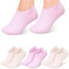 BATHVEVE 4 Pairs Silicone Moisturizing Socks for Women Gel Spa Foot Care Socks Soft Foot Cover for Hydration and Comfort view 1