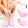 BATHVEVE 4 Pairs Silicone Moisturizing Socks for Women Gel Spa Foot Care Socks Soft Foot Cover for Hydration and Comfort view 3