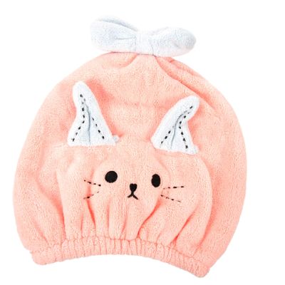 BIUDECO Cartoon Coral Fleece Hair Drying Bonnet for Lightweight Hair Wrap Towel Quick Drying Hair Towel for Boys for Home Travel and Bathing