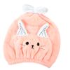 BIUDECO Cartoon Coral Fleece Hair Drying Bonnet for Lightweight Hair Wrap Towel Quick Drying Hair Towel for Boys for Home Travel and Bathing view 1