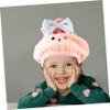 BIUDECO Cartoon Coral Fleece Hair Drying Bonnet for Lightweight Hair Wrap Towel Quick Drying Hair Towel for Boys for Home Travel and Bathing view 2