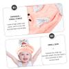 BIUDECO Cartoon Coral Fleece Hair Drying Bonnet for Lightweight Hair Wrap Towel Quick Drying Hair Towel for Boys for Home Travel and Bathing view 3
