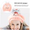BIUDECO Cartoon Coral Fleece Hair Drying Bonnet for Lightweight Hair Wrap Towel Quick Drying Hair Towel for Boys for Home Travel and Bathing view 4