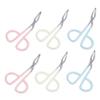 BESTYASH 6Pcs Portable Stainless Steel Eyebrow Tweezers with Scissor Design for Removal for Women Durable and Easy to Use for Refined Eyebrow Shaping view 1