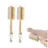 EXQUIMEUBLE Double Sided Pumice Foot Brush Set 2pcs Natural Bristle Foot File for Callus Remover and Dead Skin Exfoliation for Pedicure Care at Home view 3