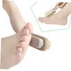 EXQUIMEUBLE Double Sided Pumice Foot Brush Set 2pcs Natural Bristle Foot File for Callus Remover and Dead Skin Exfoliation for Pedicure Care at Home view 4