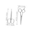 CALLARON 2Pcs Stainless Steel Grooming Scissors Set Rounded Tip Nose Hair and Beard Trimming Tool for Mens Grooming Kits Ergonomic Design to Maintain view 2