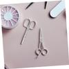 CALLARON 2Pcs Stainless Steel Grooming Scissors Set Rounded Tip Nose Hair and Beard Trimming Tool for Mens Grooming Kits Ergonomic Design to Maintain view 4