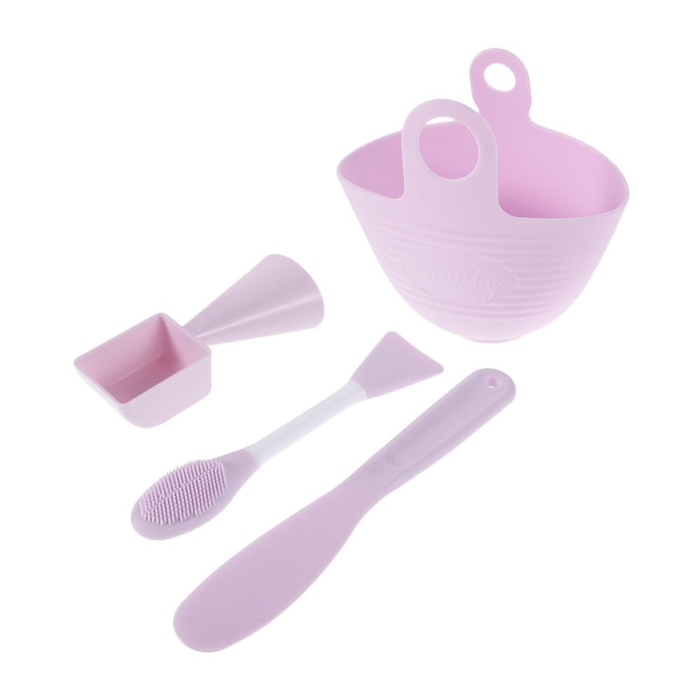 Beaupretty 1Set Silicone Face Mask Mixing Bowl Set Skincare Tool Kit for DIY Facial Masks Lightweight and Portable Gentle Touch Design for Effortless Mixing and Melting for Home