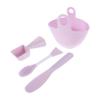 Beaupretty 1Set Silicone Face Mask Mixing Bowl Set Skincare Tool Kit for DIY Facial Masks Lightweight and Portable Gentle Touch Design for Effortless Mixing and Melting for Home view 1
