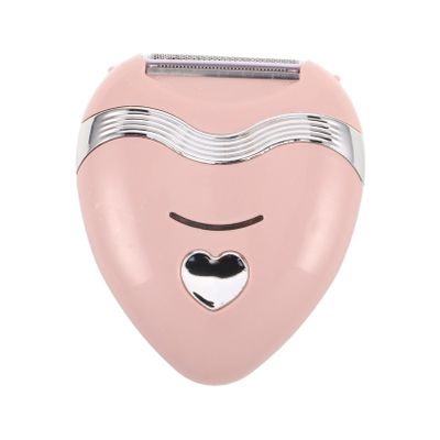 PartyKindom 1Set Electric Trimmer for Women Heart Shaped Wet Dry Hair Removal Device Portable Shaver for Sensitive Skin for Underarm Legs Grooming