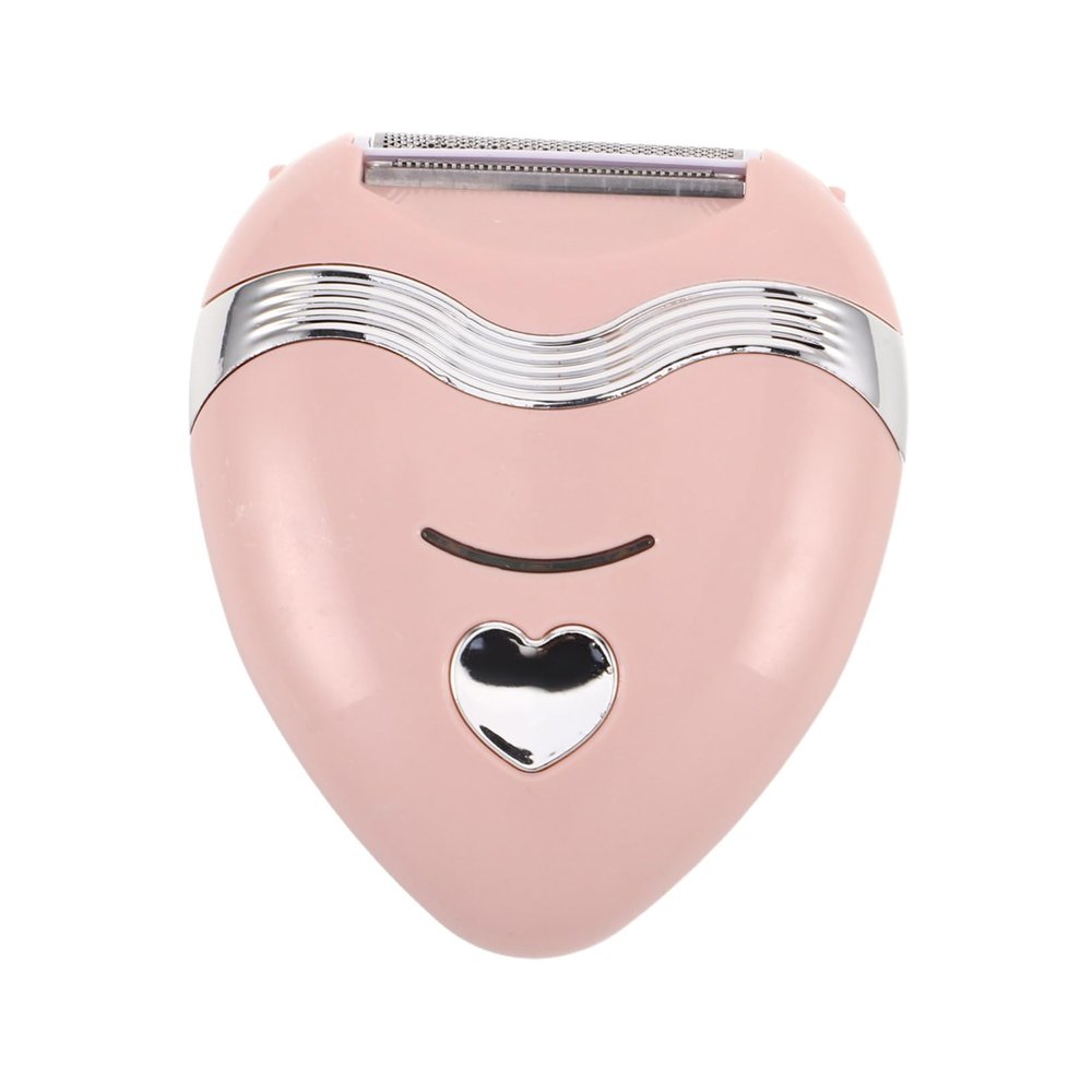PartyKindom 1Set Electric Trimmer for Women Heart Shaped Wet Dry Hair Removal Device Portable Shaver for Sensitive Skin for Underarm Legs Grooming