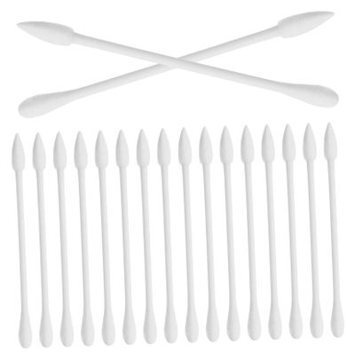 DEARMAMY 30pcs Double-Headed Cotton Swabs Disposable Ear Cleaning Tools Paper Roll Hypoallergenic and Soft for Travel and Makeup Application