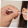 DEARMAMY 30pcs Double-Headed Cotton Swabs Disposable Ear Cleaning Tools Paper Roll Hypoallergenic and Soft for Travel and Makeup Application view 3