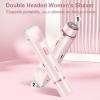 Women Shaver, 2-in-1 Women's Body Shaver, 2 in 1 Double-Headed Waterproof Wet and Dry Electric Razors Bikini Trimmer (Pink) view 2