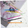 BESTYASH 1Set Eyebrow Cleaning Rods Disposable Eyelash Brushes Disposable Lash Cleaning Wands Nylon Spiral Brushes Cotton Swabs Random Color Beauty Tool Set view 2