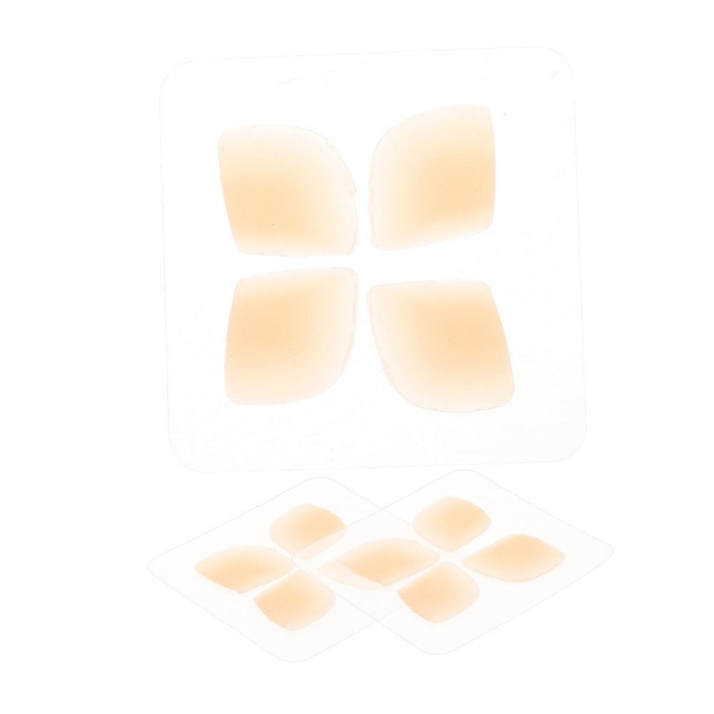 MUCKLILY 12Pcs Transparent Silicone Ear Support Patches Invisible Ear Training Stickers for Protruding Ears V Shaped Face Accessory Breathable and Gentle Skin Cosmetic Ear Lifts