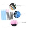 WOONEKY 1Set Eyebrow and Eyelash Cleaning Kit Disposable Eyelash Cleaning Rods Spiral Eyelash Brushes Cotton Swabs Random Color for Makeup Application and Eyelash view 4
