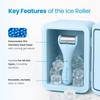 PLANTIFIQUE Facial Ice Roller and Stainless Steel Gua Sha Set - Cryotherapy Skin Care Massage Tools - Metal Massager Set for Puffy Face, Under Eyes and Body view 3