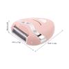 FOYTOKI 1Set Electric Trimmer for Women Portable Hair Removal Device Heart Shaped Shaver for Sensitive Skin for Travel Underarm and Legs Grooming Pink view 2