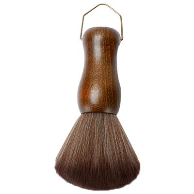 DECORNIJIA Neck Duster Brush for Hair Salon Cleaning Soft Fiber Styling Brush for Broken Hair Removal Portable with Hook Essential Tool for Barbers and Hairstylists