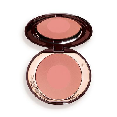 Charlotte Tilbury Cheek to Chic Powder Blush - Two-Tone Cheek Makeup with a Radiant, Luminous Finish - Buildable Color that Smooths, Buffs & Blends for a Light Reflecting Glow - Ecstasy