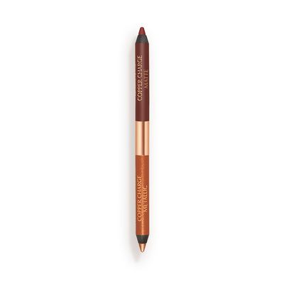 Charlotte Tilbury Magic Eyeliner - Waterproof Eyeliner Pencil with Matte & Metallic Finishes - Creamy, Blendable Formula with Up to 16HR Wear - Smudge & Humidity Proof - Copper Charge