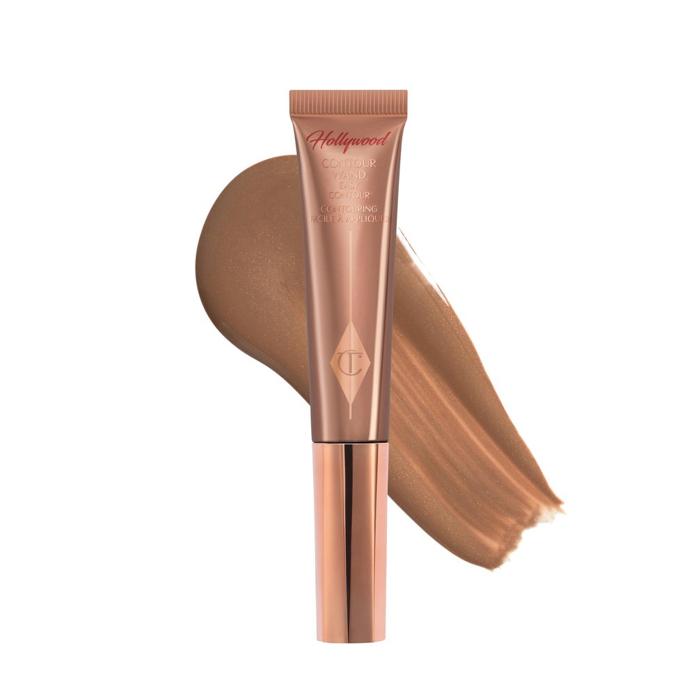 Charlotte Tilbury Hollywood Liquid Contour Wand - Easy-to-Use Contour Stick & Liquid Bronzer for Sculpting & Shaping - Leaves a Natural-Looking Sculpted Finish - Fair
