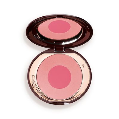 Charlotte Tilbury Cheek to Chic Powder Blush - Two-Tone Cheek Makeup with a Radiant, Luminous Finish - Buildable Color that Smooths, Buffs & Blends for a Light Reflecting Glow - Love Is The Drug