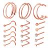 BESPORTBLE 21Pcs Piercing Jewelry Kit Stainless Steel Nose Rings Studs for Parties and Dances Creative Durable Nose Piercings Hypoallergenic Jewelry Mixed Rose Gold view 1
