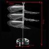 120 Sticks Nail Art Color Chart Display Stand, Spiral False Nails Display Shelf Practice Tools Removable Portable Fan Shaped Sample Shelf (Transparent Color) view 2