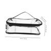 ABOOFAN 2Pcs Large Clear Toiletry Bag Portable PVC Makeup Organizer with Handle for Travel Lightweight Storage Pouch for and Outdoor Use view 2