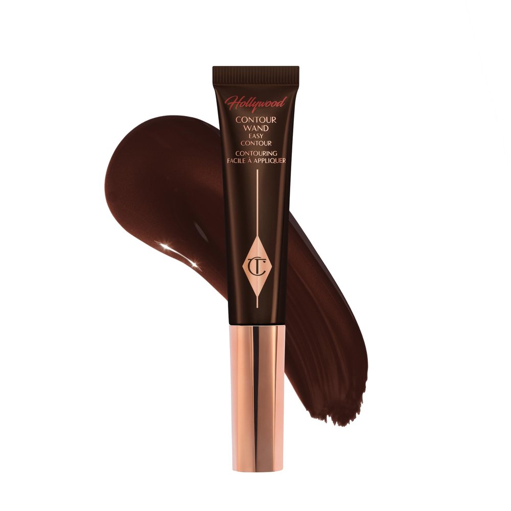 Charlotte Tilbury Hollywood Liquid Contour Wand - Easy-to-Use Contour Stick & Liquid Bronzer for Sculpting & Shaping - Leaves a Natural-Looking Sculpted Finish - Deep