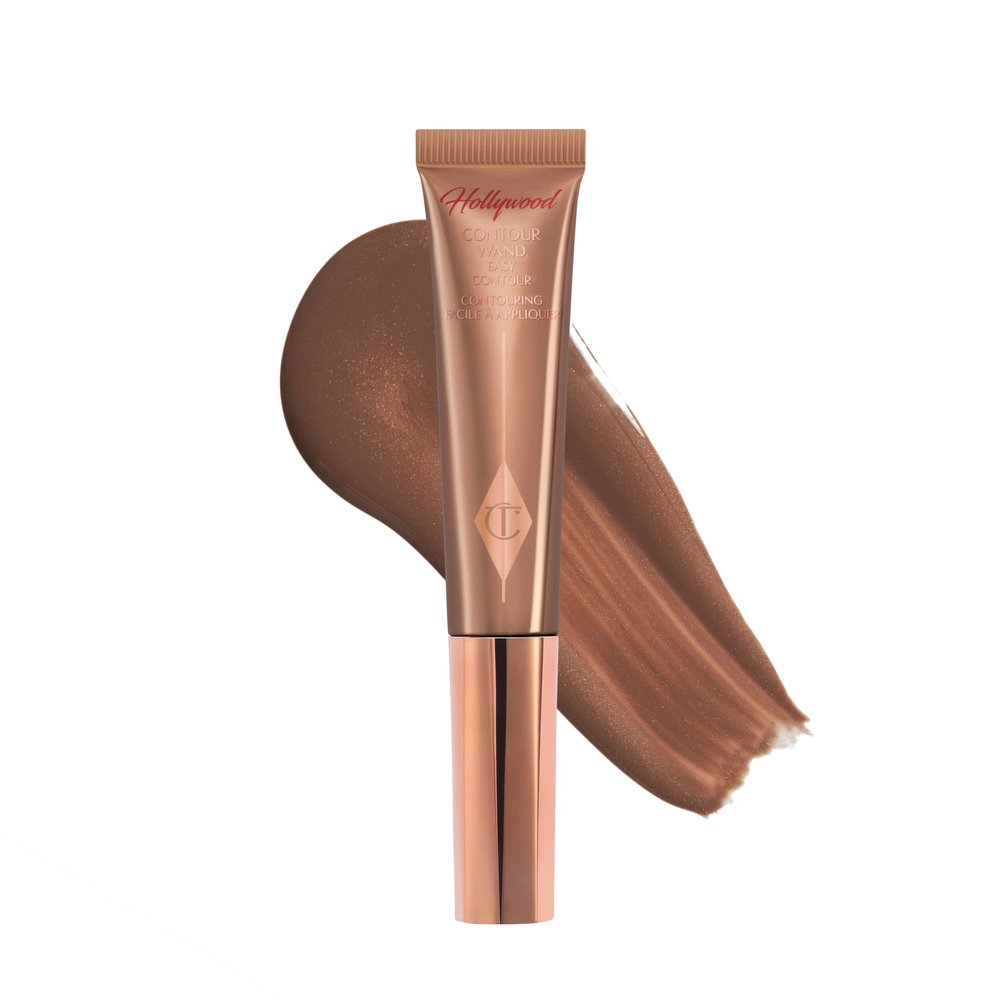 Charlotte Tilbury Hollywood Liquid Contour Wand - Easy-to-Use Contour Stick & Liquid Bronzer for Sculpting & Shaping - Leaves a Natural-Looking Sculpted Finish - Fair/Medium