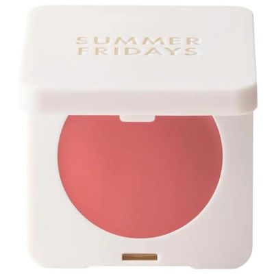 Blush Butter Balm Hydrating Cream Blush with Peptides, Sheer Color, Moisturizing, Dewy Finish - Color: Soft Strawberry - (neutral pink)