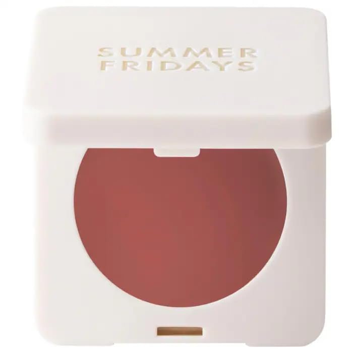 Blush Butter Balm Hydrating Cream Blush with Peptides, Sheer Color, Moisturizing, Dewy Finish - Color: Toasted Terracotta - (warm rose)