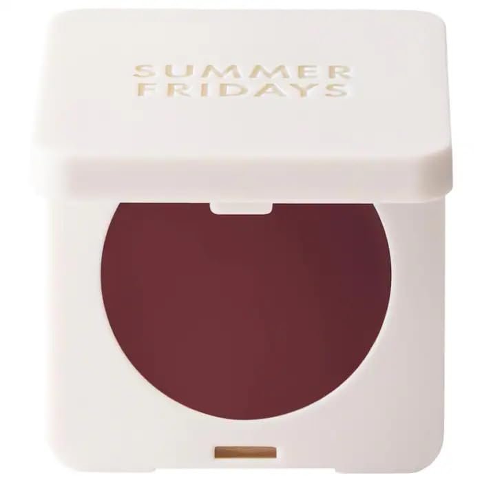 Blush Butter Balm Hydrating Cream Blush with Peptides, Sheer Color, Moisturizing, Dewy Finish - Color: Berry Spritz - (neutral berry)