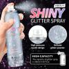 AOAZXBB Body Glitter Spray Holographic Shimmer Glitter Spray for Hair Body Clothes, Long Lasting Shiny for Music Festival Party Rave Accessories-150 ml, Rainbow Sliver view 3